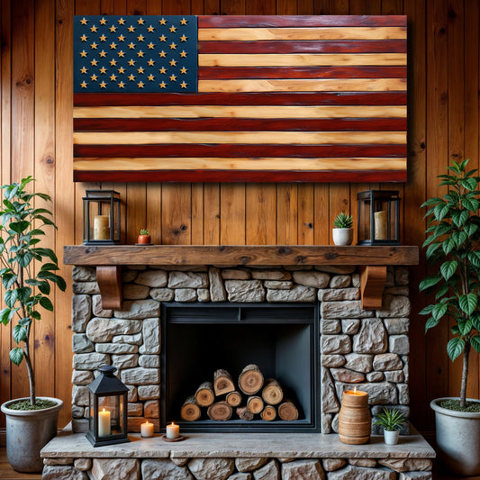 Old Glory American Flag Wall Art Ii