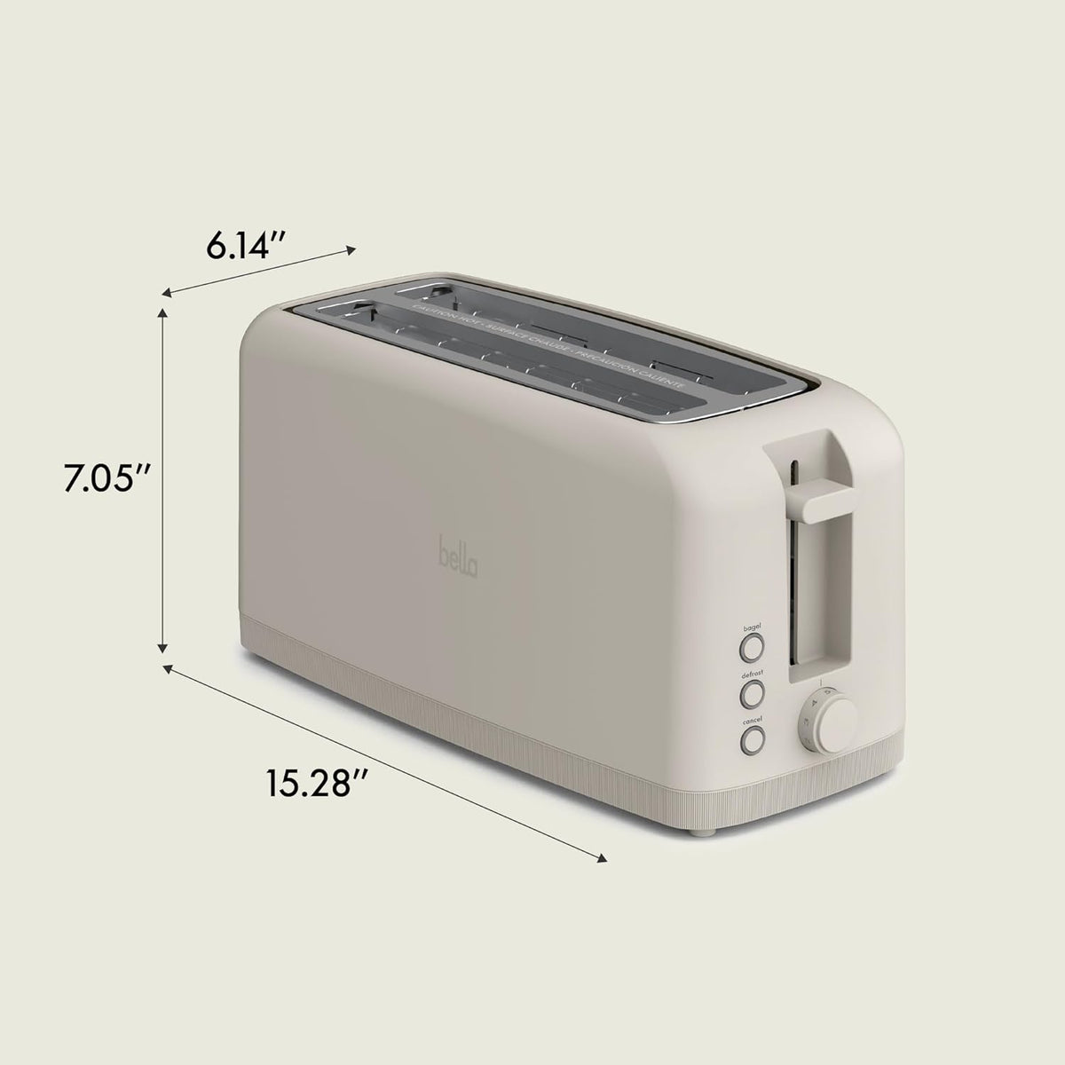 Fits Sourdough, 10” Long Slot, Anti Jam & Auto Shutoff, 900 Watt
