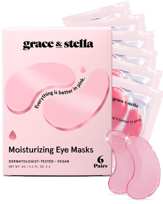 Grace & Stella Under Eye Patches (12 Pairs) Eye Masks for Puffy Eyes and Dark Circles