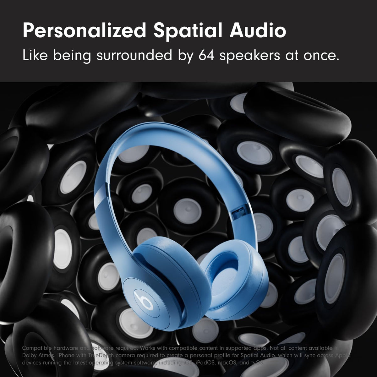 Beats Solo 4 - Wireless On-Ear Bluetooth Headphones, Up to 50-Hour Battery Life, Ultra-Lightweight Comfort