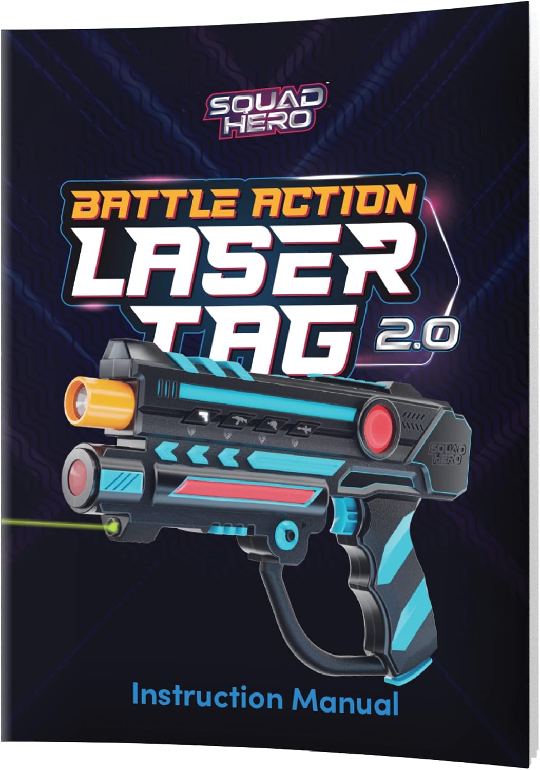 Squad Hero Rechargeable Laser Tag 360° Sensors + LCDs - Set of 4 - Birthday Gift Ideas for Kids Teens & Adults Boys & Girls Family Fun - Cool Teenage Lazer Group Activity, Teen Gifts Ages 8+ Year Old
