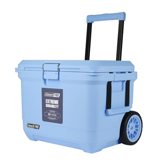Coleman Pro Heavy-Duty 45qt Ultra-Light Premium Hard Cooler, Extra-Thick Insulation Keeps Ice Up to 4 Days, 74-Can Capacity