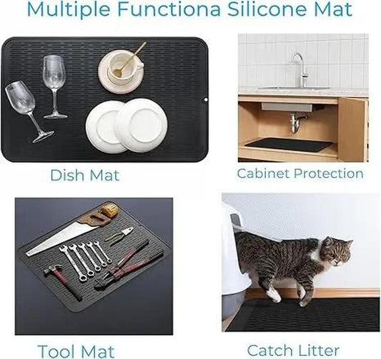 【Tiktok Top Seller】heat Resistant Silicone Stove Cover Mat – Non-Slip Counter Protector, Cruel Summer Collection, Easy-To-Clean Kitchen Accessory for Summer Cooking & Back to School Dorm Use Waterproof Dish Drying Funky Kitchen Supplies