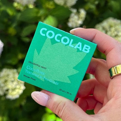 Cocolab Cocofloss Refillable Woven Expanding Dental Floss - Delightful Mint - 33yd