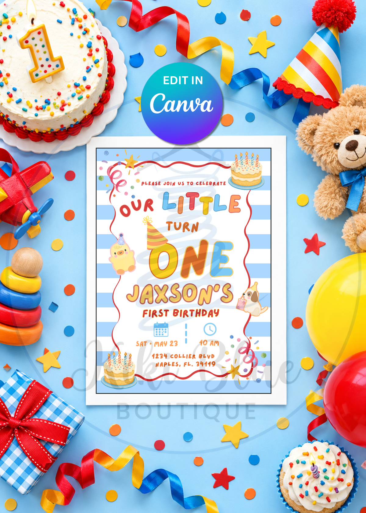 Jaxson Turns One Invite