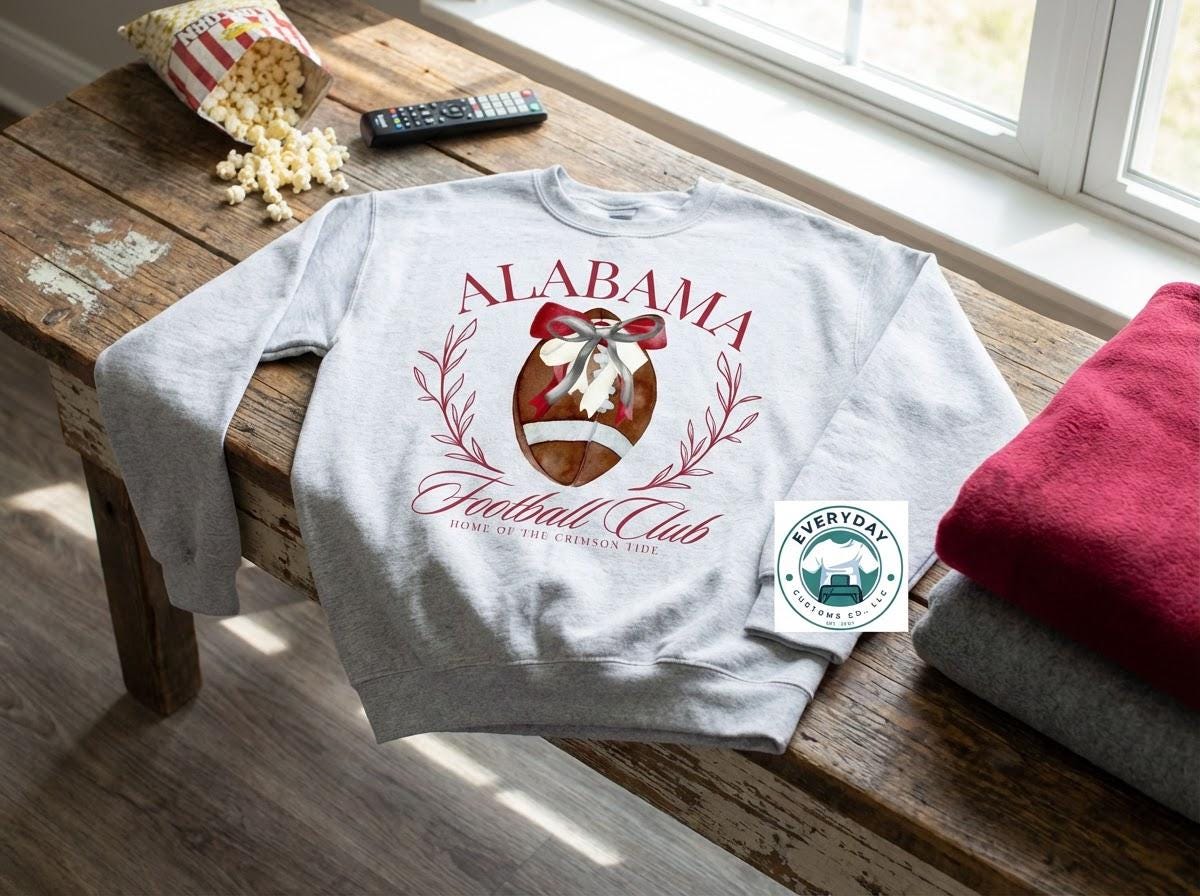 Alabama Football Club Crewneck - In-House Crafted Quality | Everyday Customs Co