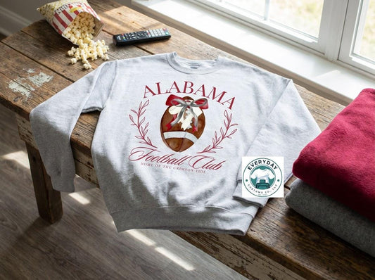 Alabama Football Club Crewneck - In-House Crafted Quality | Everyday Customs Co