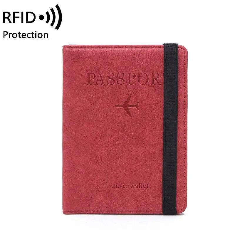 Luxury Leather Passport Elegant Cover Travel Passport Wallet Holder Document Organizer Case Men and Women Accessories