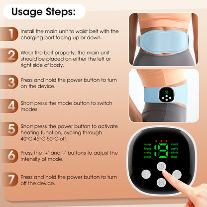 Ems Pulse Belt for Waist and ABS Training