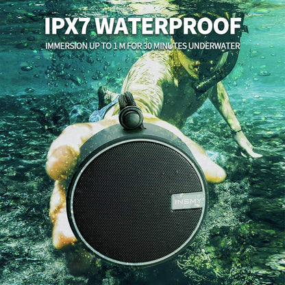 Insmy C12 IPX7 Waterproof Shower Bluetooth Speaker