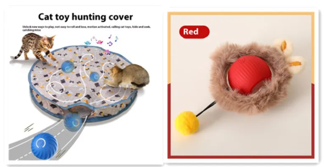 Purrplay Self-Rolling Cat Toy Ball