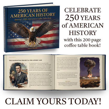 250 Years of American History: America's 250th Anniversary Coffee Table Book (200 Pages)
