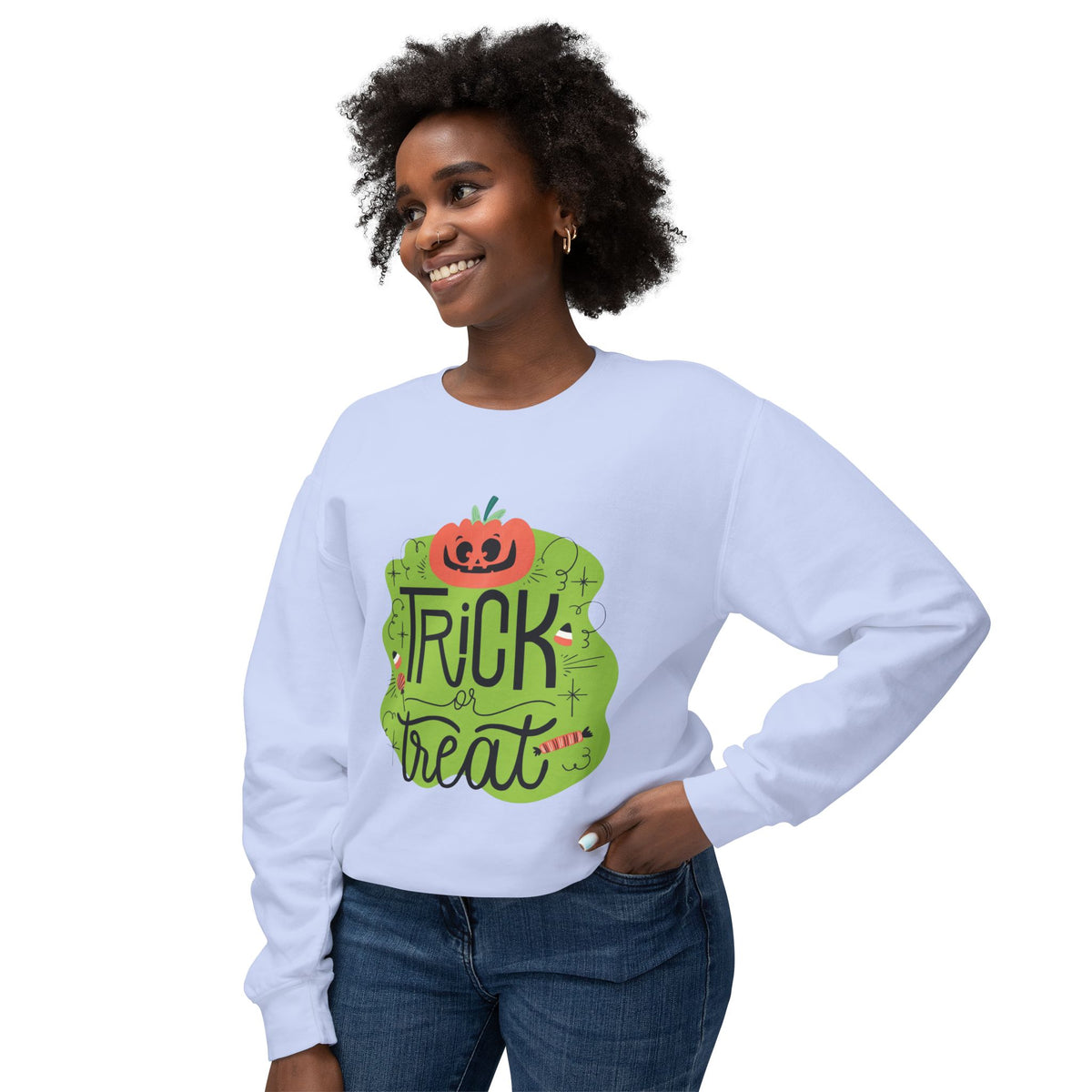 Trick or Treat Lightweight Crewneck Sweatshirt