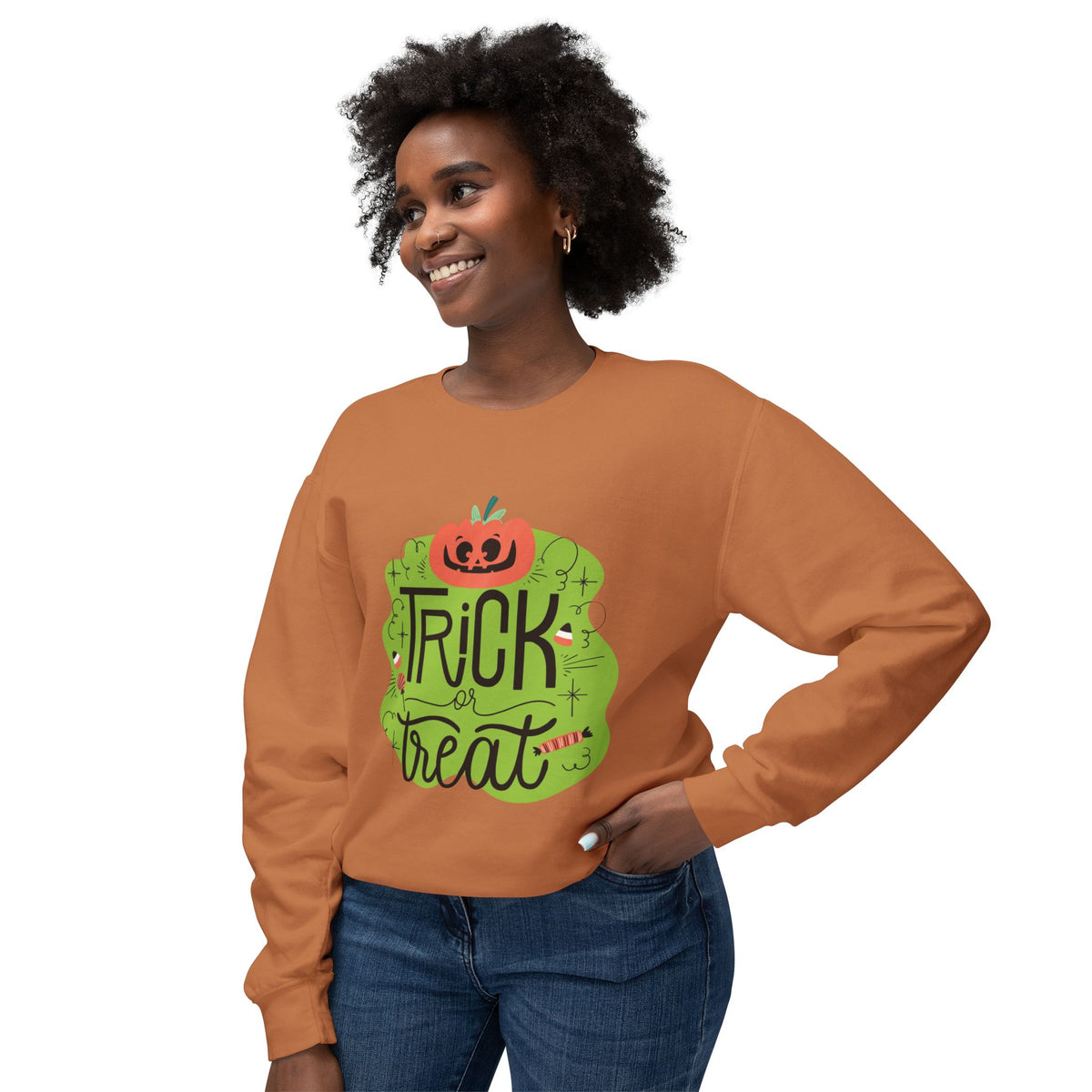Trick or Treat Lightweight Crewneck Sweatshirt