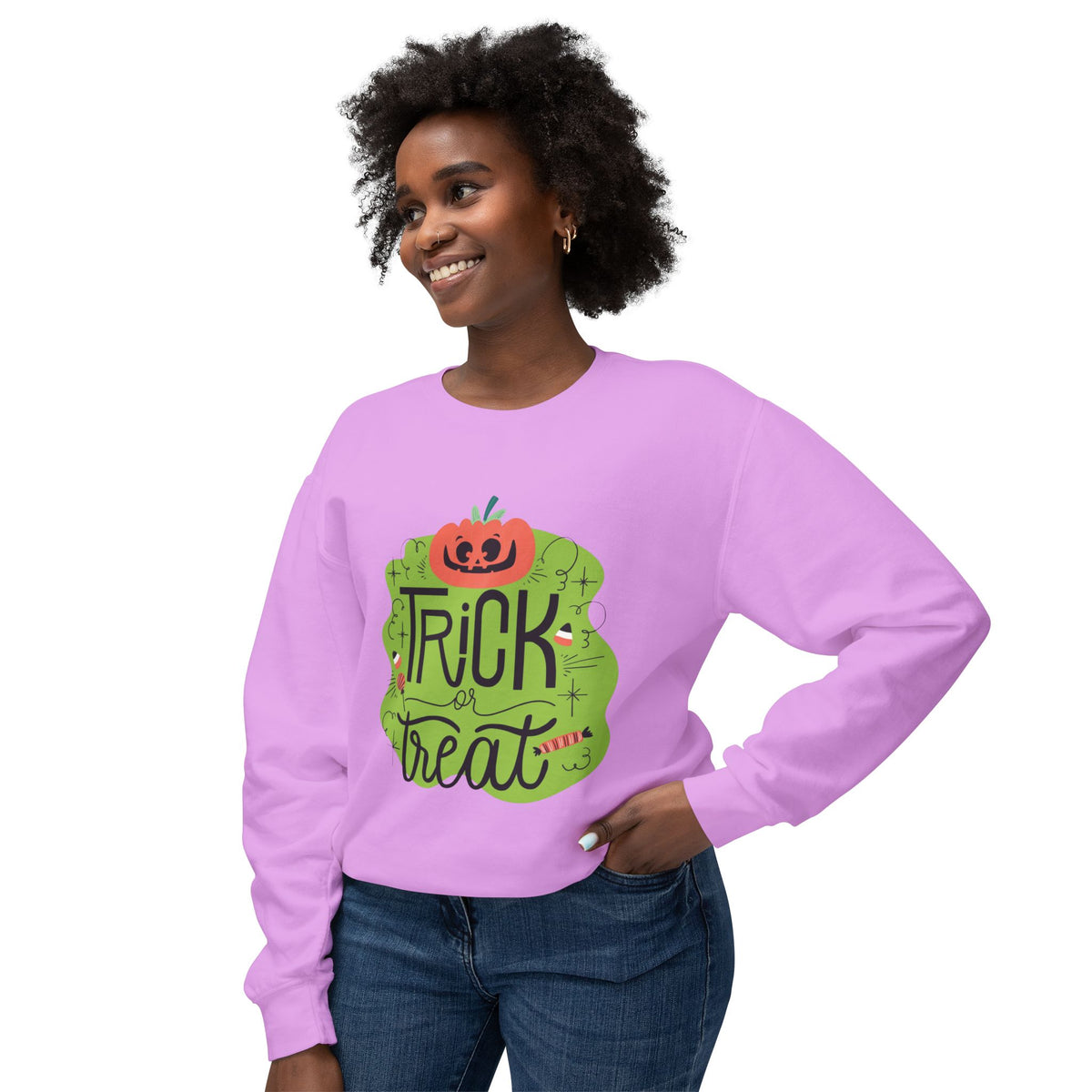 Trick or Treat Lightweight Crewneck Sweatshirt