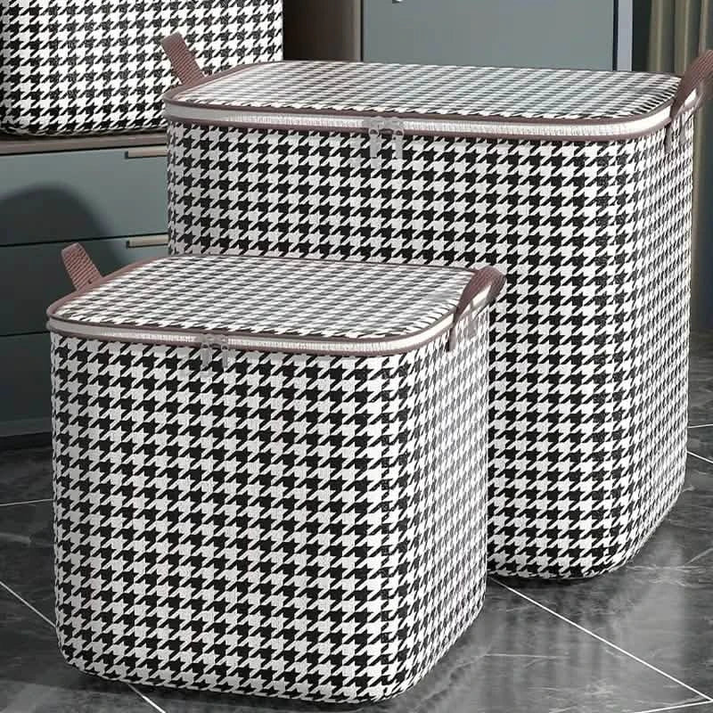 2-Pack: Quilt Storage Bag Organizer Non-Woven Dustproof Foldable Wardrobe Space Saving Bag