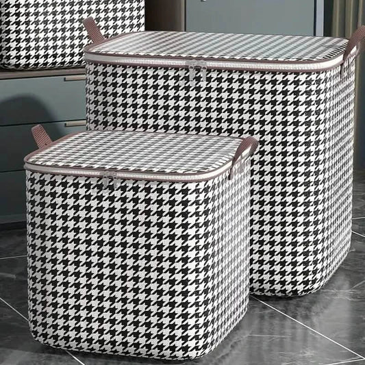 2-Pack: Quilt Storage Bag Organizer Non-Woven Dustproof Foldable Wardrobe Space Saving Bag