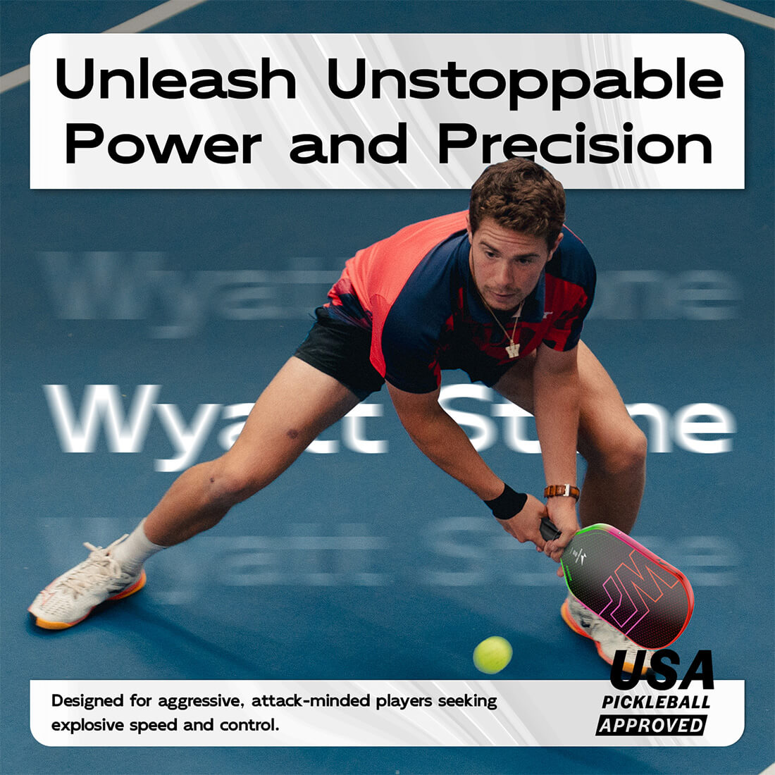 Rainbow Pickleball Paddle - Gen 3