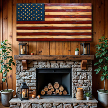 Old Glory American Flag Wall Art Ii