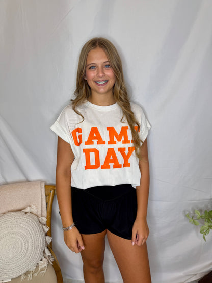 Gameday Ribbed Knit Top
