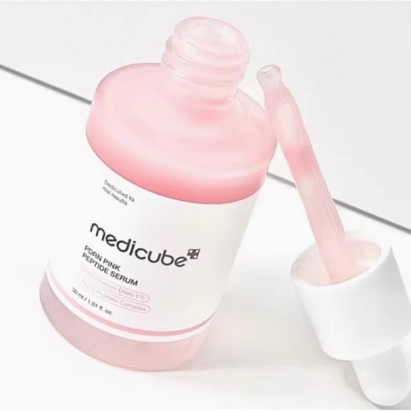 Pdrn Pink Peptide Brightening Glow Serum 30ml - Collagen Hydrating & Firming Essence for Radiant Skin | Moisturizing Anti Dullness Facial Serum