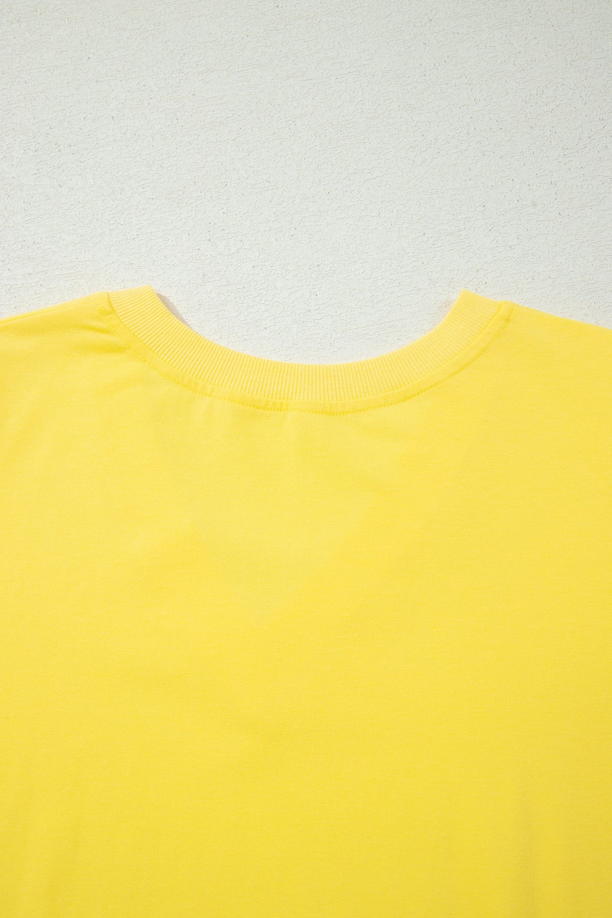 Solid V-Neck Short Puff Sleeve Blouse