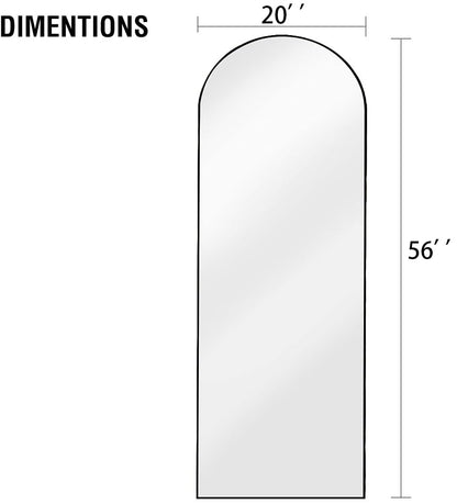 OGCAU Arched Full Length Mirror 76"x34"