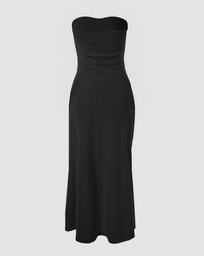 CHICME Women's Strapless Bodycon Maxi Dress