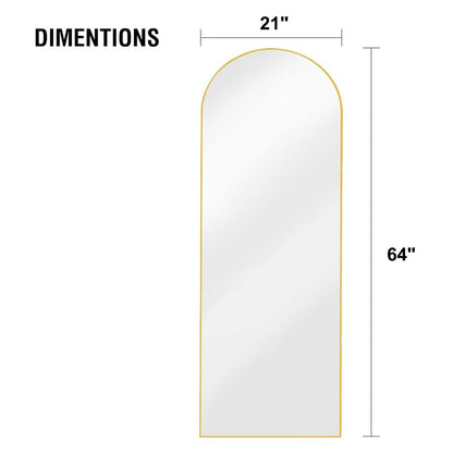 OGCAU Arched Full Length Mirror 76"x34"