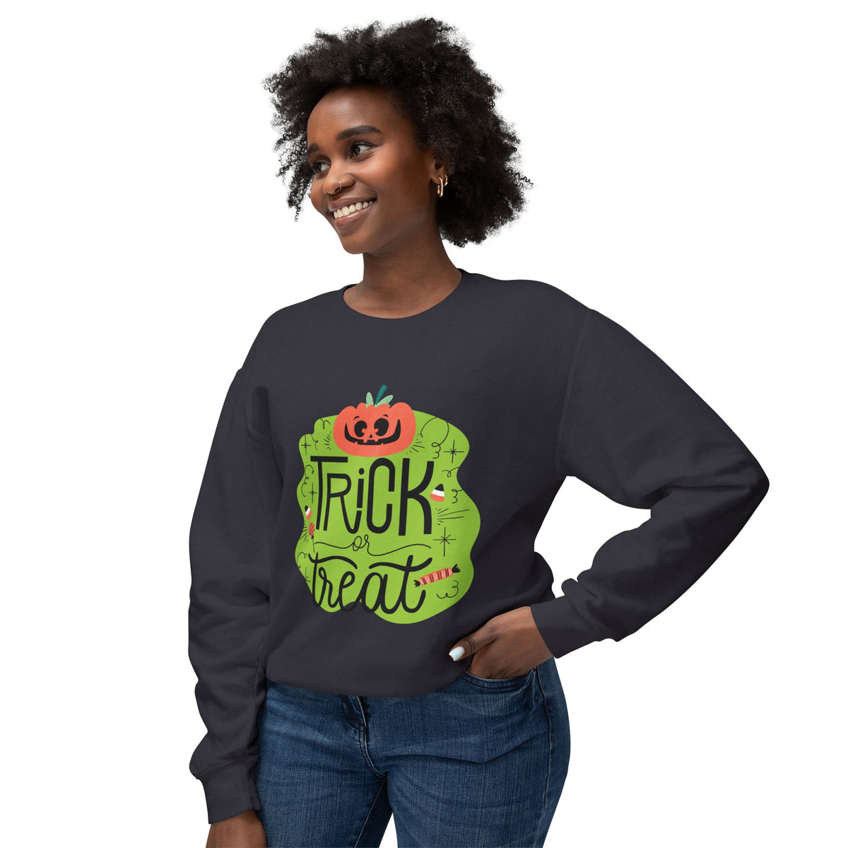 Trick or Treat Lightweight Crewneck Sweatshirt