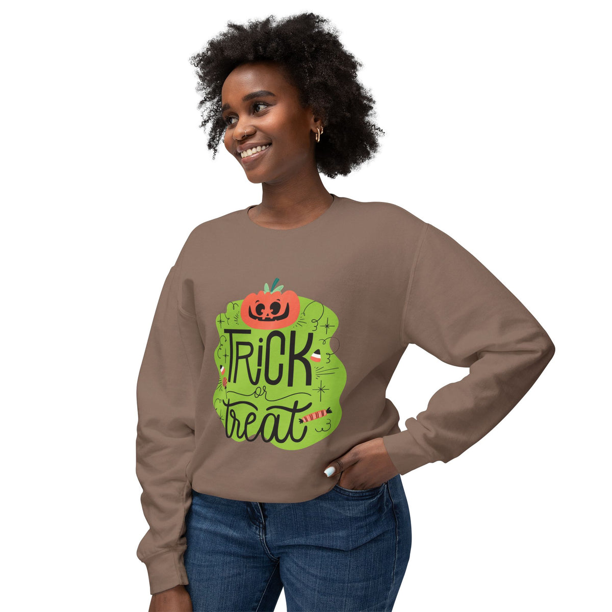 Trick or Treat Lightweight Crewneck Sweatshirt