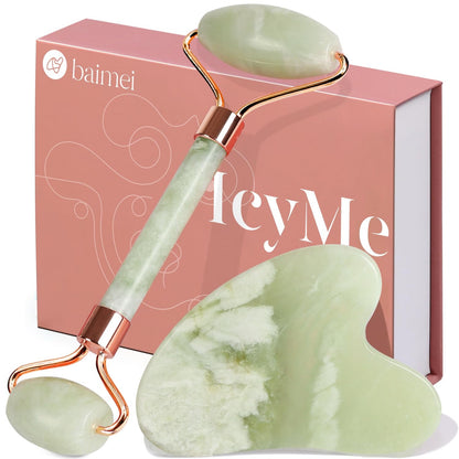 Baimei Icyme Gua Sha & Jade Roller Facial Tools