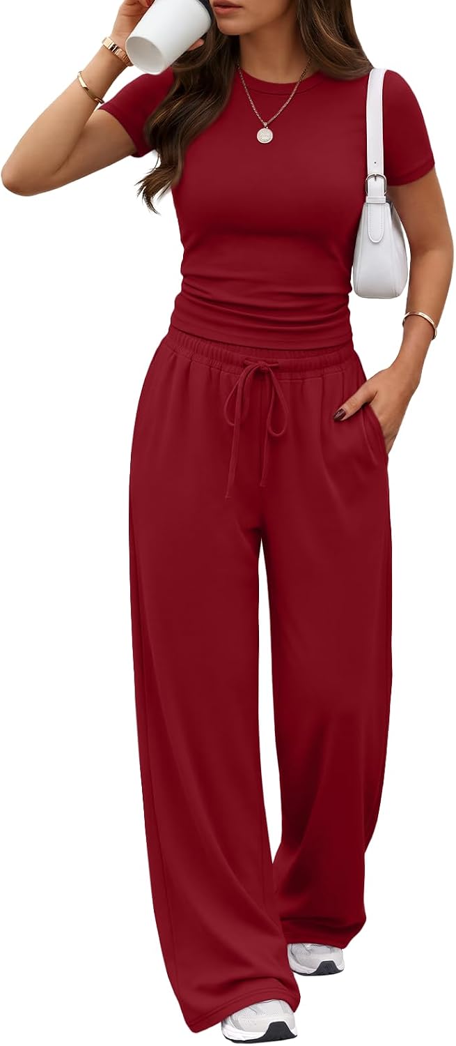 Trendy Queen Women's 2 Piece Matching Summer Lounge Set with Pockets