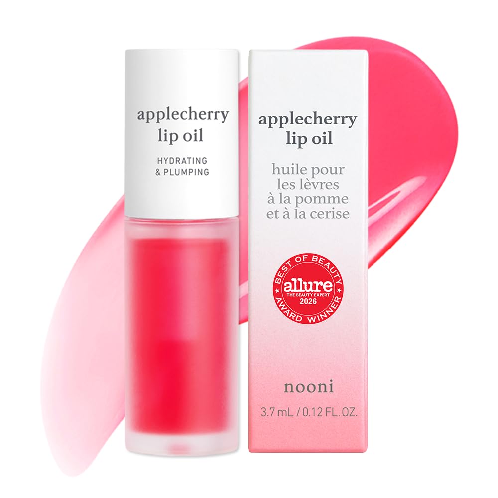 NOONI Korean Lip Oil - Applepeony - pH Color-Changing Plumping Lip Gloss