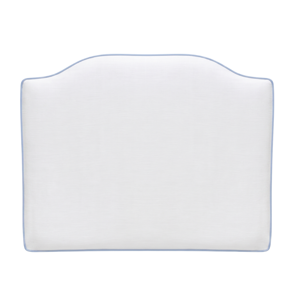 Dorm Headboard | White Headboard Pillow : Blue