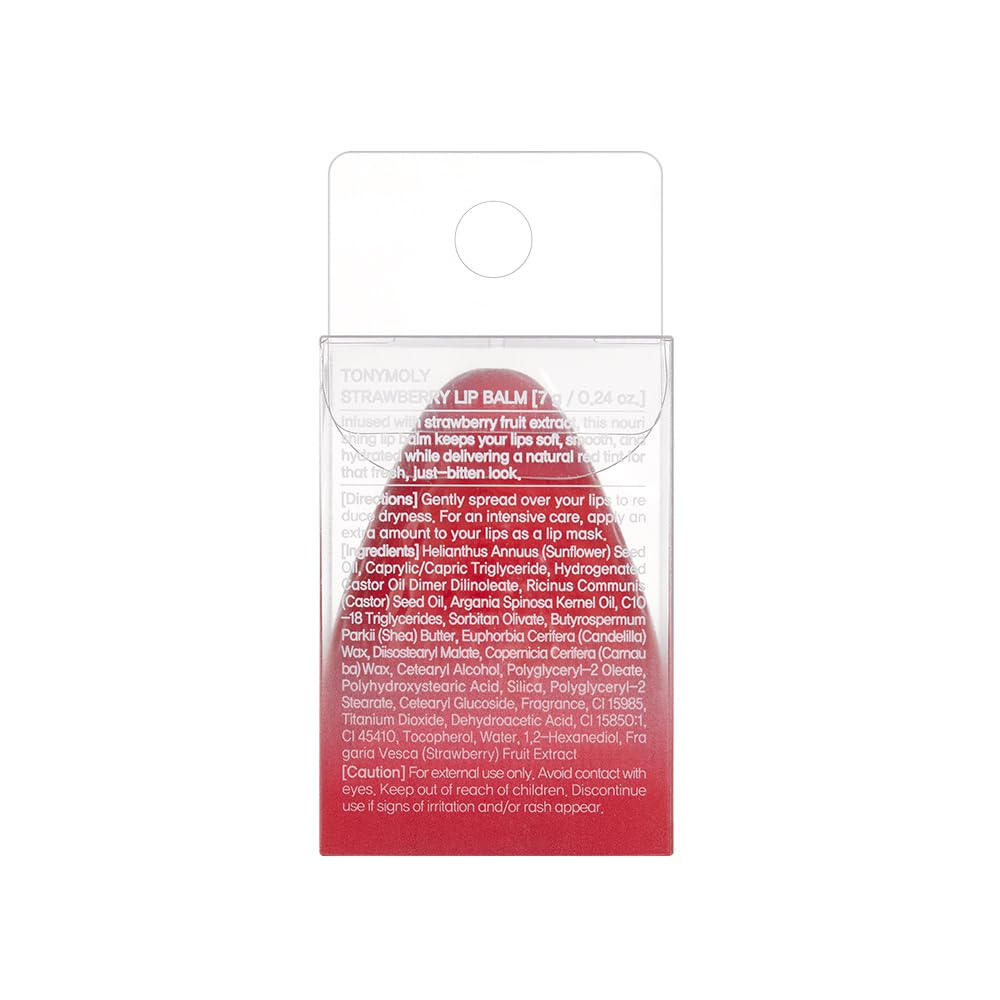 TONYMOLY Mini Fruit Lip Balm Set with Sheer Tint, Shea Butter and Vitamin E