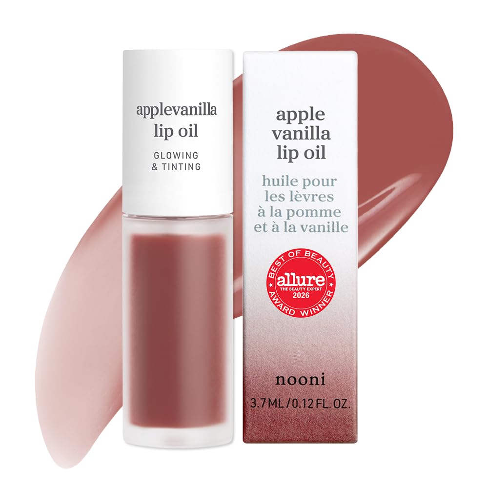 NOONI Korean Lip Oil - Applepeony - pH Color-Changing Plumping Lip Gloss
