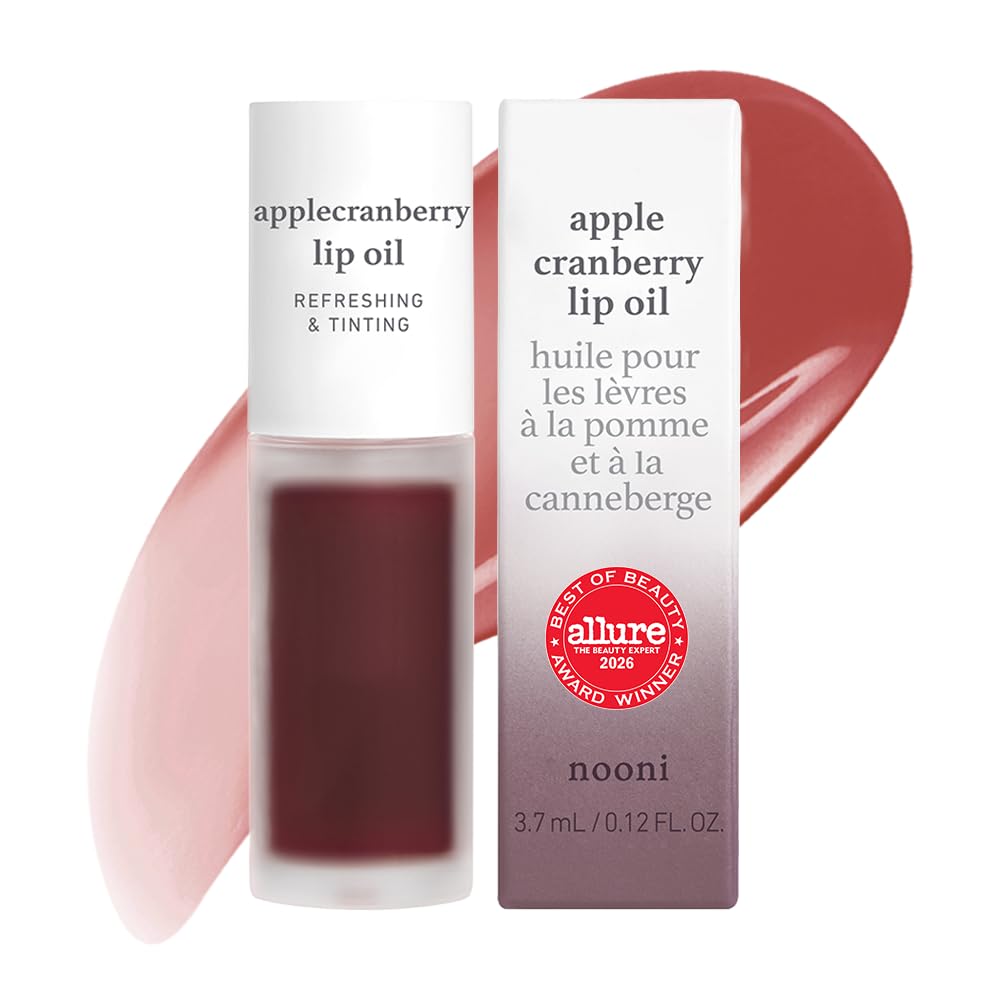 NOONI Korean Lip Oil - Applepeony - pH Color-Changing Plumping Lip Gloss