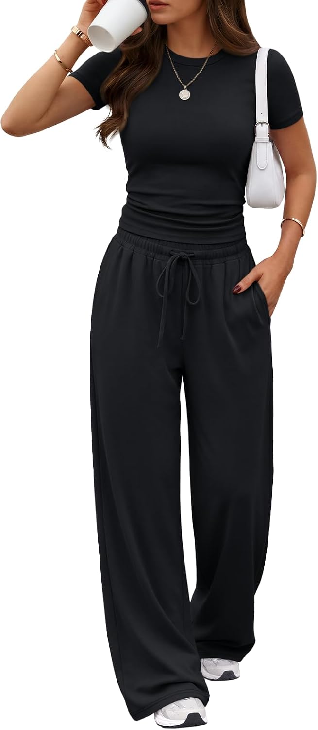 Trendy Queen Women's 2 Piece Matching Summer Lounge Set with Pockets