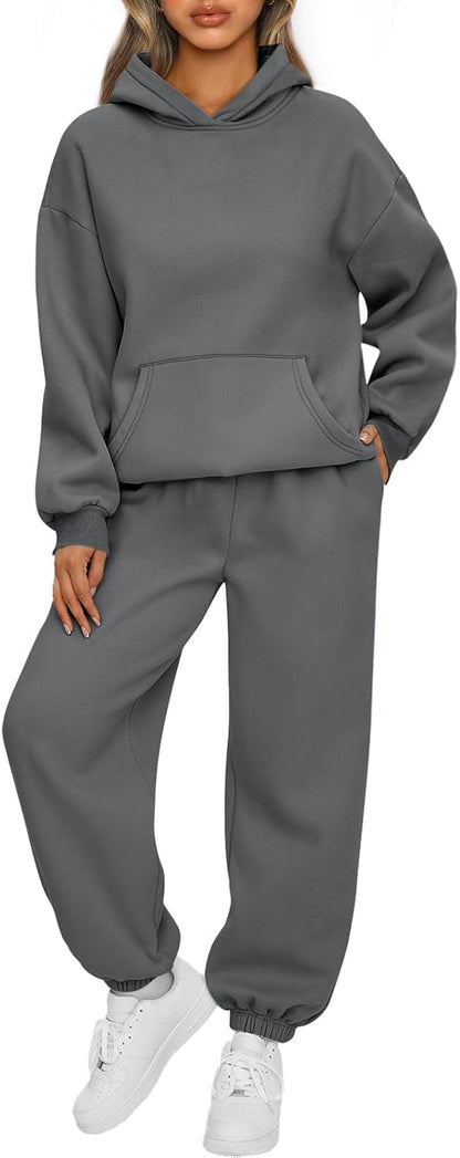 AUTOMET Womens 2 Piece Lounge Sweat Sets Fall Fashion Matching Sweatsuits