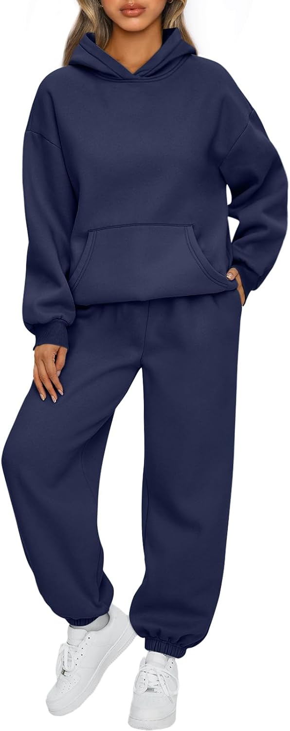 AUTOMET Womens 2 Piece Lounge Sweat Sets Fall Fashion Matching Sweatsuits