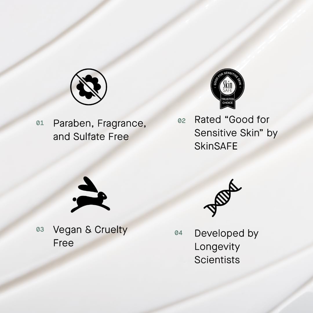Oneskin Face Os-01 Peptide Topical Supplement | Skin Longevity Age Reversal Moisturizer | Safe for Sensitive Skin, Fragrance-Free