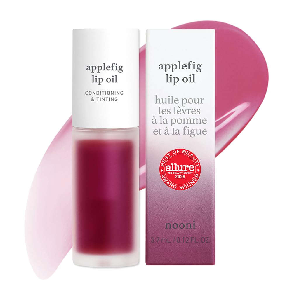 NOONI Korean Lip Oil - Applepeony - pH Color-Changing Plumping Lip Gloss