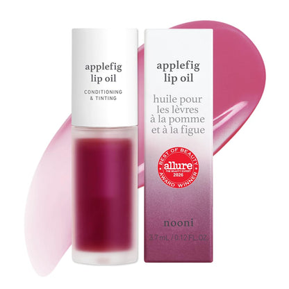 NOONI Korean Lip Oil - Applepeony - pH Color-Changing Plumping Lip Gloss