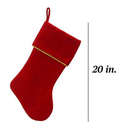 Etistta Classic 20 inch Velvet Christmas Stockings