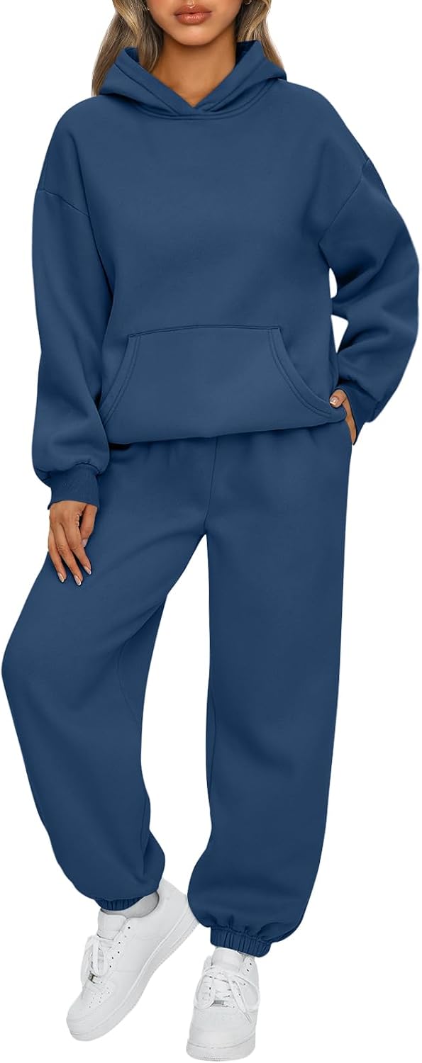 AUTOMET Womens 2 Piece Lounge Sweat Sets Fall Fashion Matching Sweatsuits