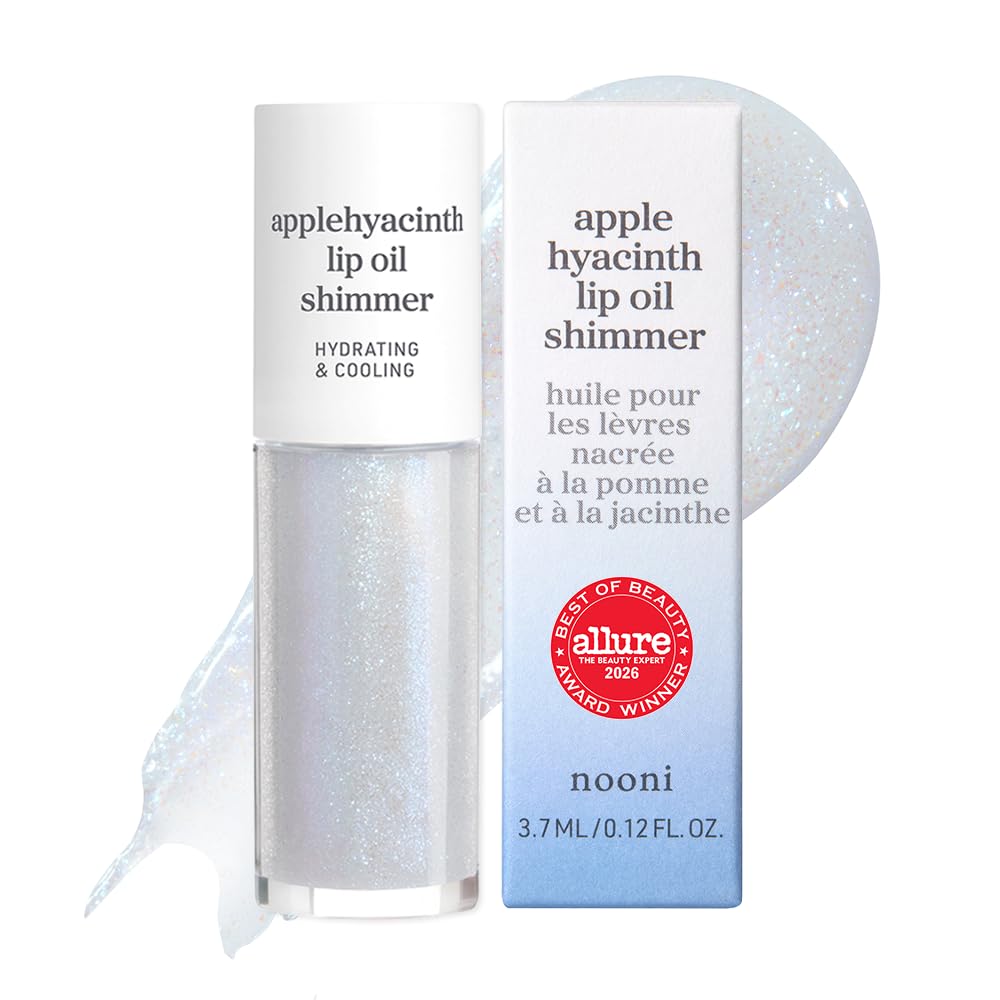 NOONI Korean Lip Oil - Applepeony - pH Color-Changing Plumping Lip Gloss