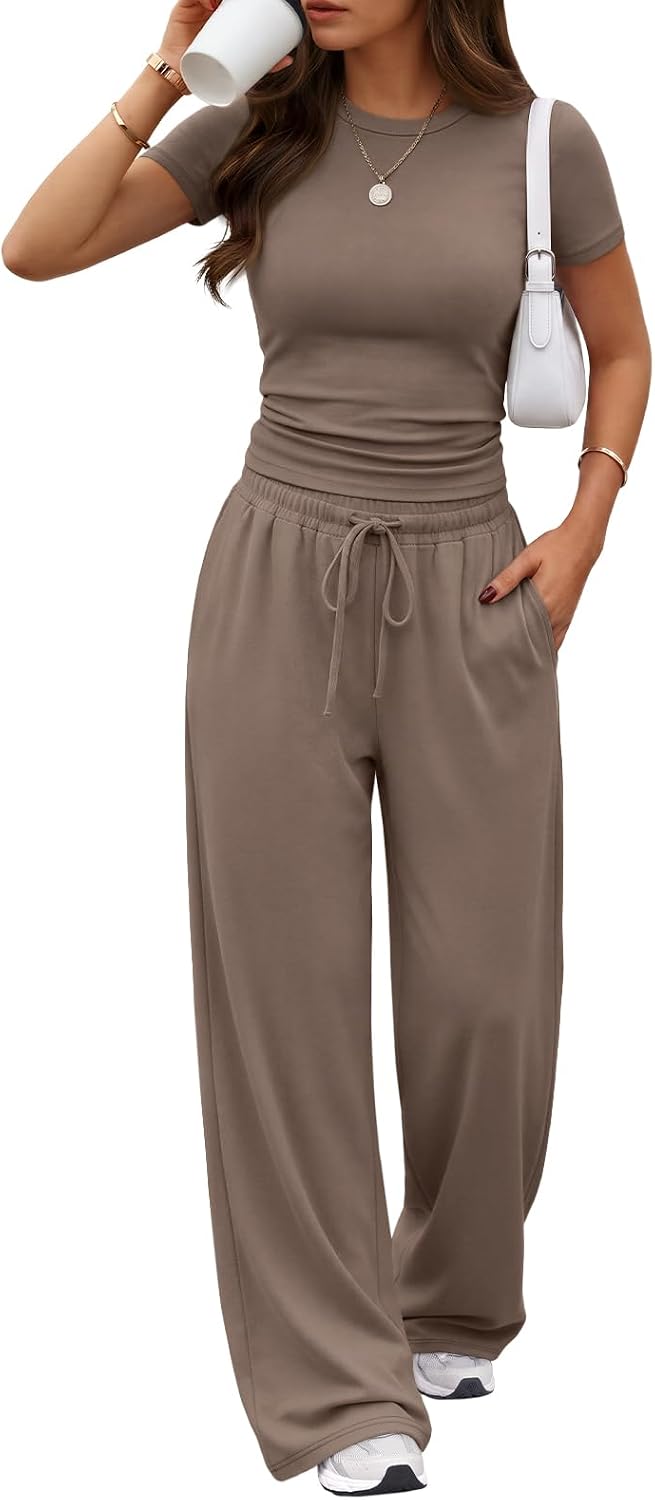 Trendy Queen Women's 2 Piece Matching Summer Lounge Set with Pockets