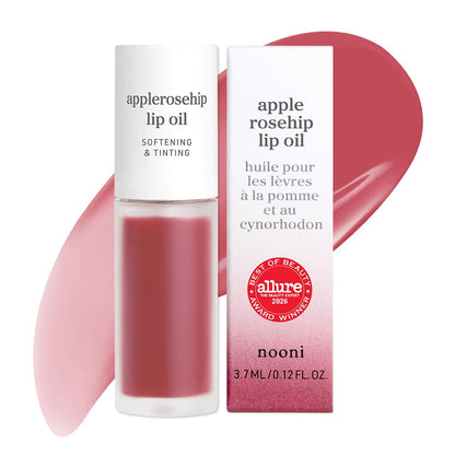 NOONI Korean Lip Oil - Applepeony - pH Color-Changing Plumping Lip Gloss
