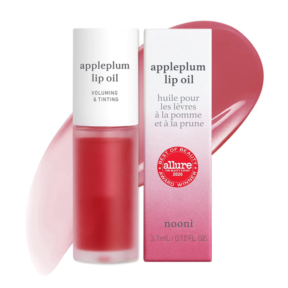 NOONI Korean Lip Oil - Applepeony - pH Color-Changing Plumping Lip Gloss